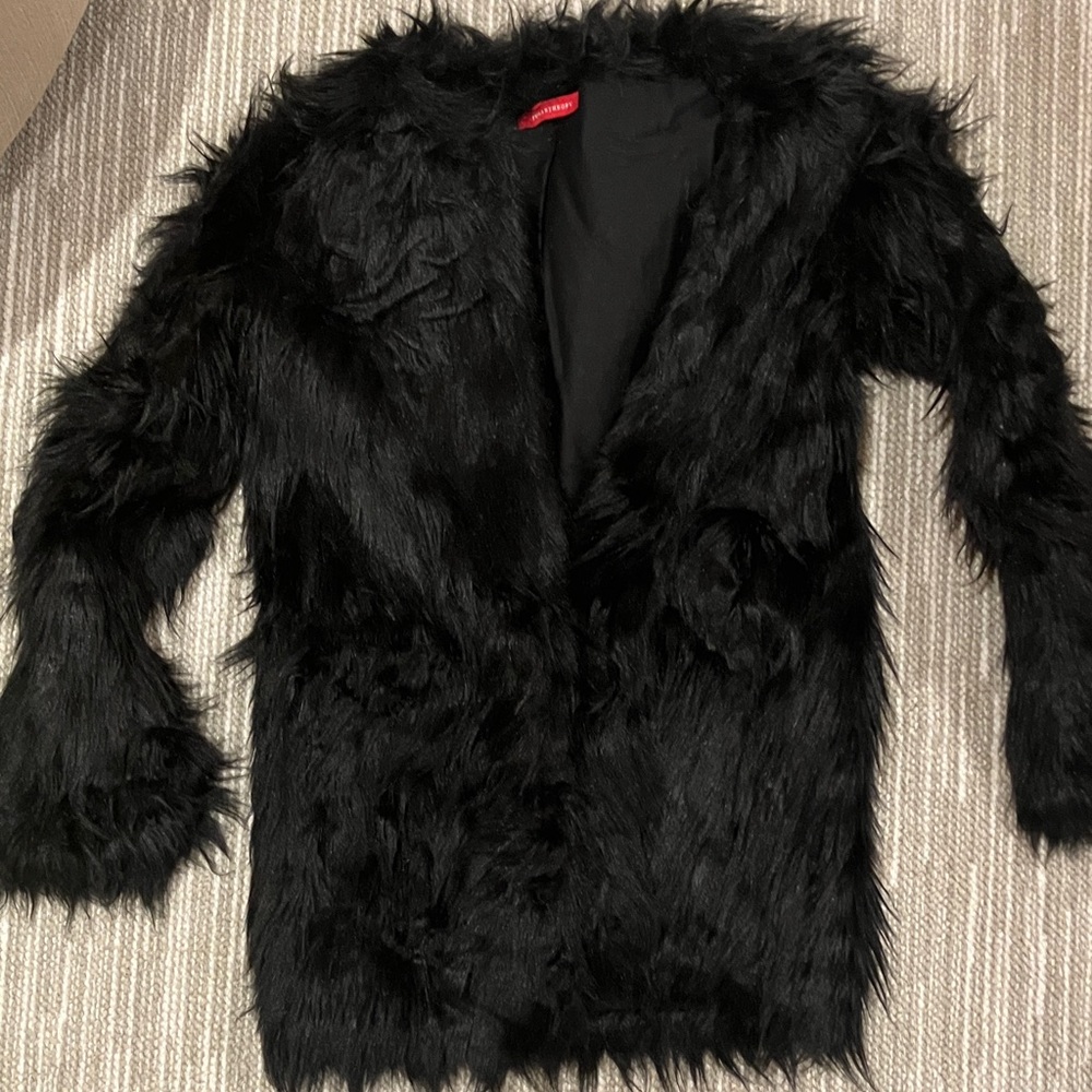 n:PHILANTHROPY Black Teddy Jacketget your shag on